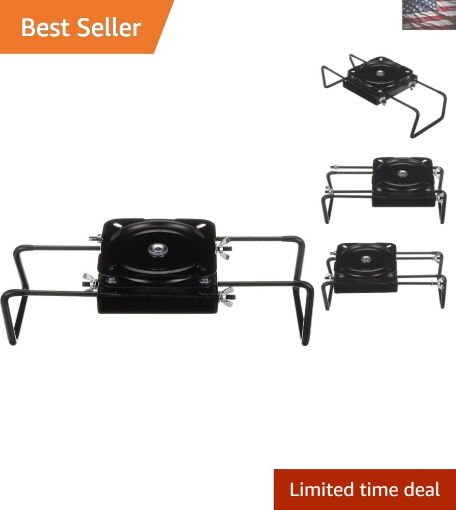 Powder-Coated Steel Adjustable Fishing Seat Mount for Enhanced Comfort