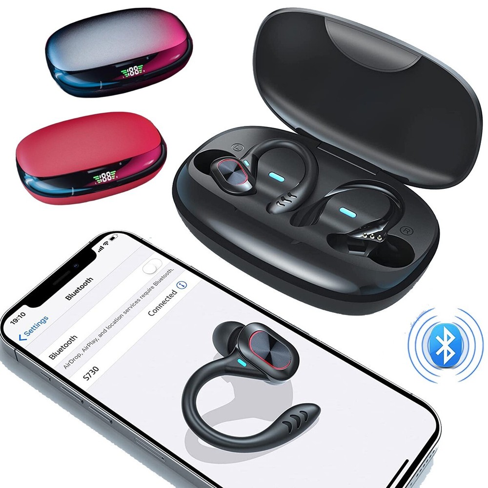 Bluetooth Headsets Wireless Earphones Ear Hook Touch Control For Motorola Google