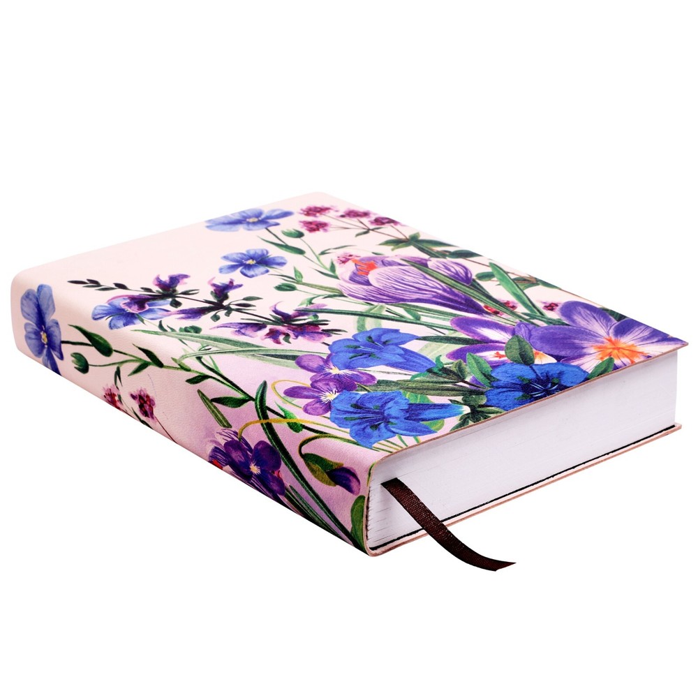 Vintage Italian Leather Journal with Floral Design - Perfect Gift