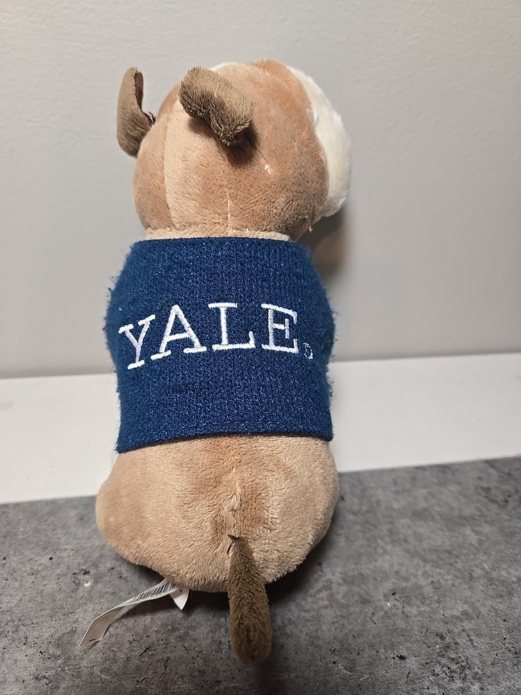Yale University Bulldog Plush Toy Mascot Factory Bulldogs Handsome Dan 8”