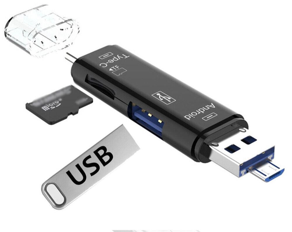 New USB Type C to 3.1 Micro USB External Micro SD Card Reader OTG Adapter