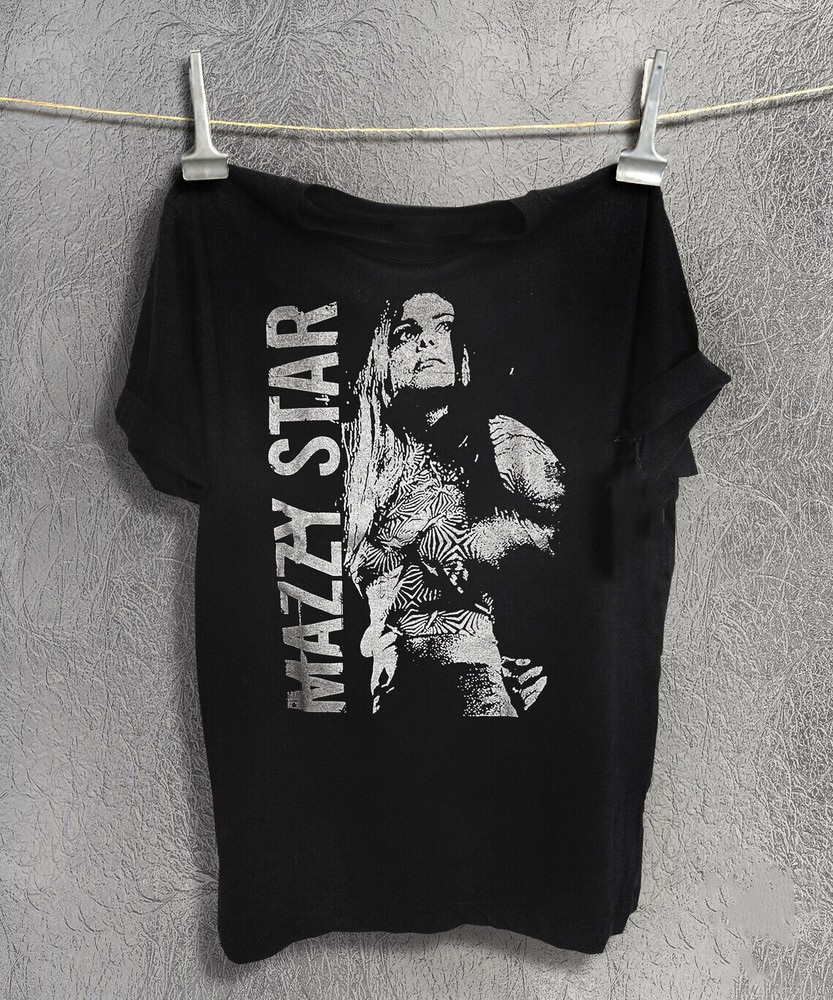 Vtg Hope Sandoval Mazzy Star Cotton Black All Size Unisex Shirt J673