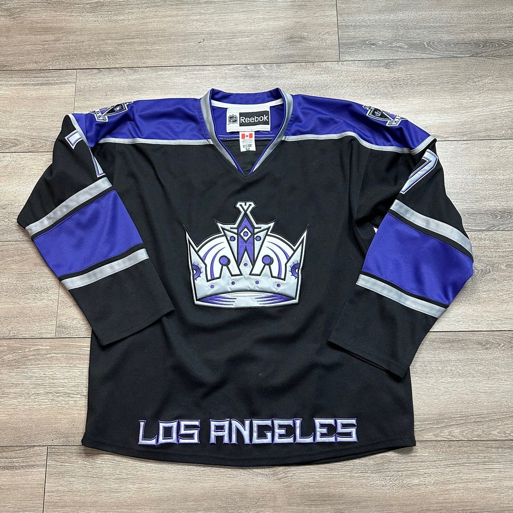 LA Kings Jersey  Size L 52 Reebok  Los Angeles Purple Hockey NHL #7 With Strap