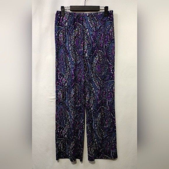 NWT Melissa Paige Paisley Palazzo Pants Womens S Artsy Festival Retro 90s Y2K