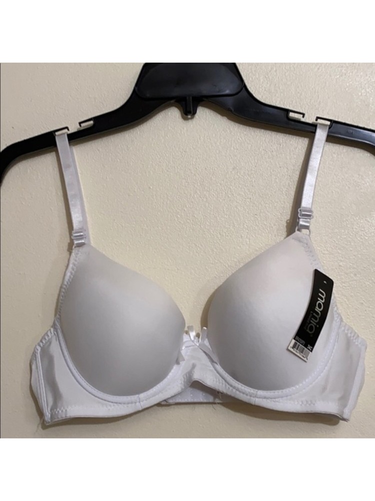 MAMIA Intimates White Adjustable Strap Everyday Underwire Bra Size: 34C
