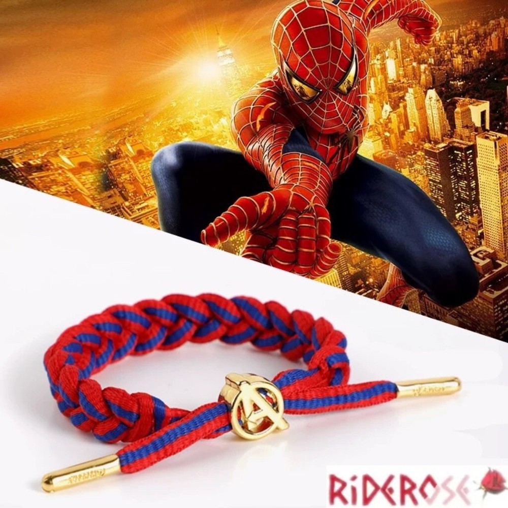 Hand-Woven Marvel Spider-Man A Gold Edition Bracelet