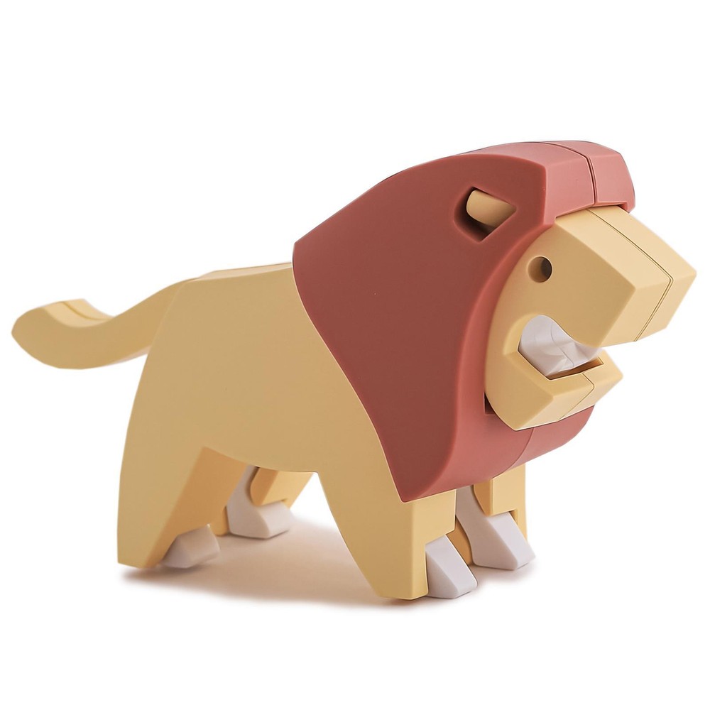 Lion 3D Puzzle Magnetic Animal Jigsaw Toy Collectible by Halftoys