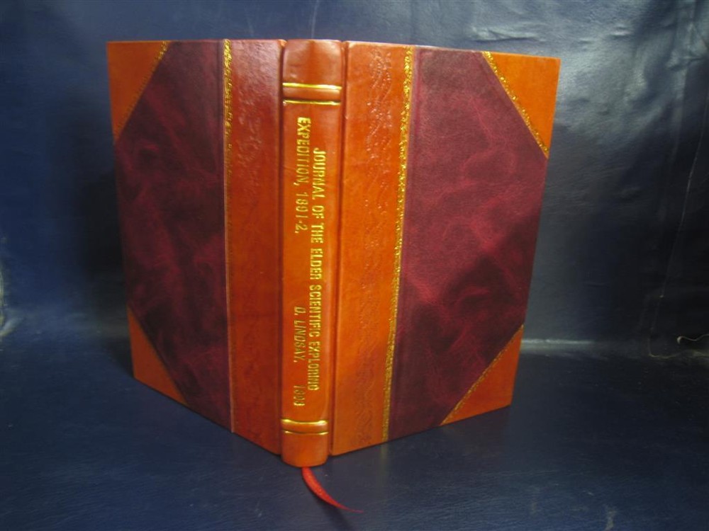 1891-1892 Journal of the Elder Scientific Expedition - Leather Bound