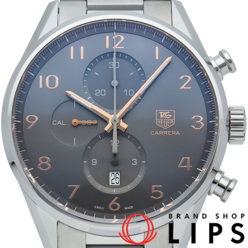 TAG Heuer Carrera Calibre 1887 Chronograph Men's Watch in Stainless Steel with Grey Dial