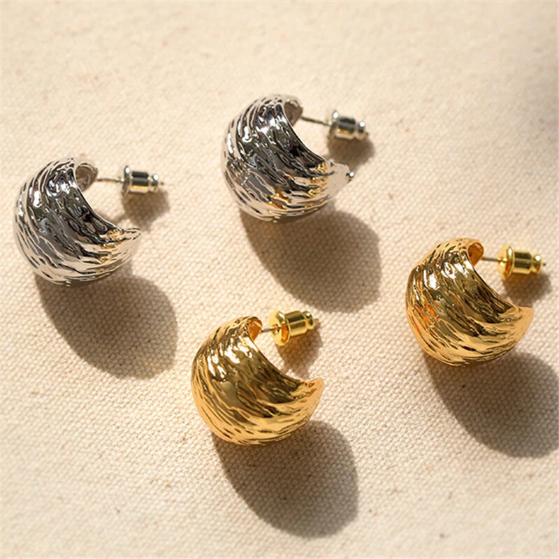 Korean Wave Fashion Metal Earrings Series, Fashion Elegant Accessories