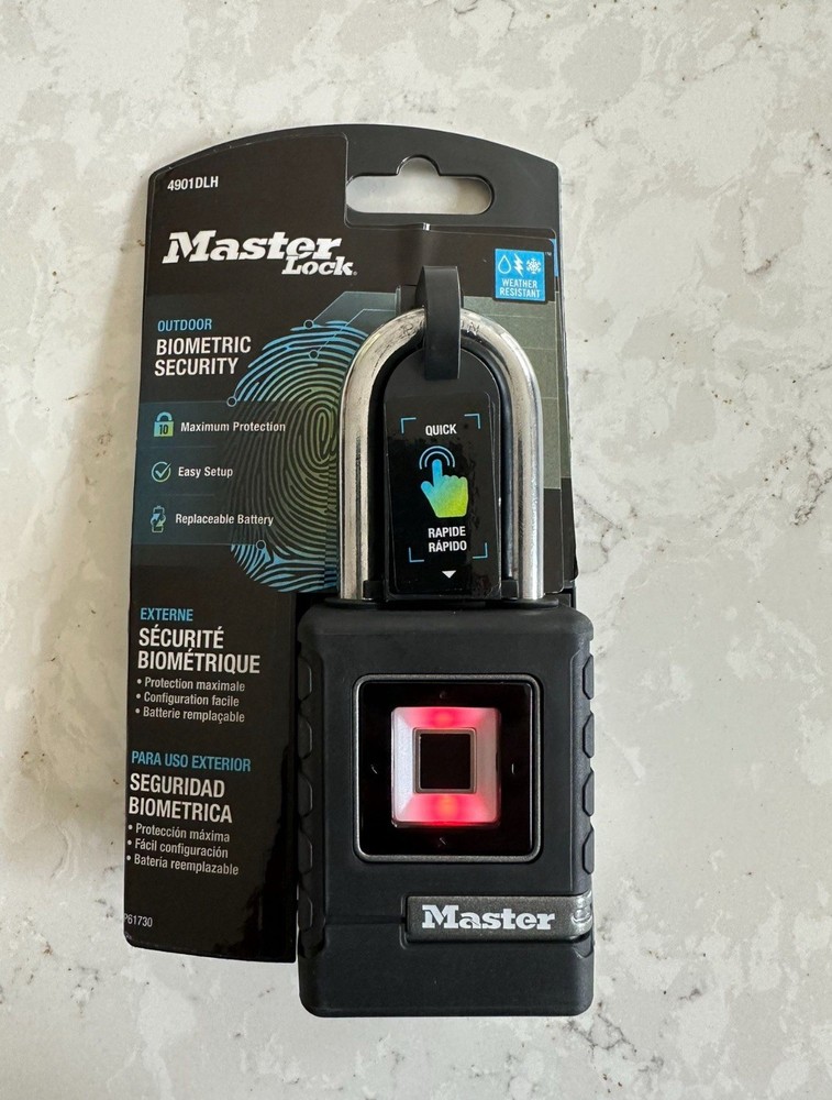 Biometric Fingerprint Master Lock for Secure Keyless Entry-image