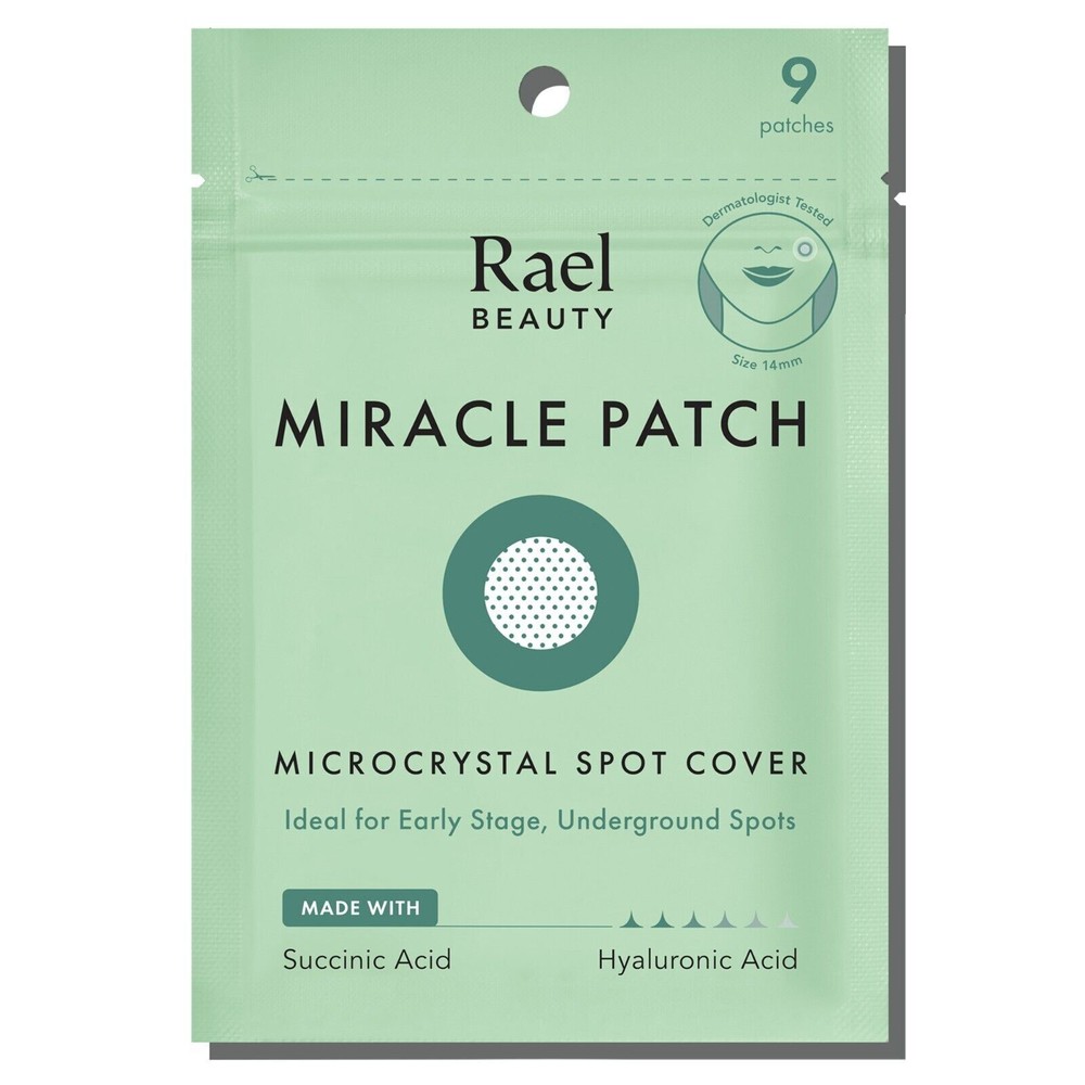 Rael Acne Pimple Patches, Microcrystal Spot Cover, with Tea Tree Oil (9 Count)