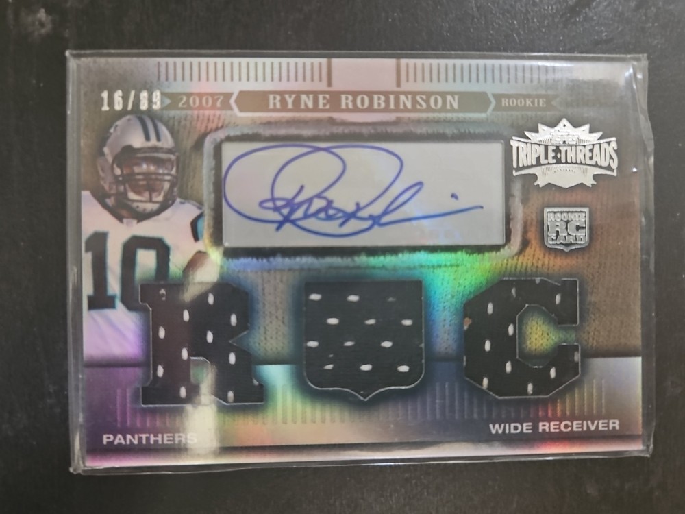 2007 Topps Triple Threads Sepia /89 Ryne Robinson #145 Rookie Auto RC