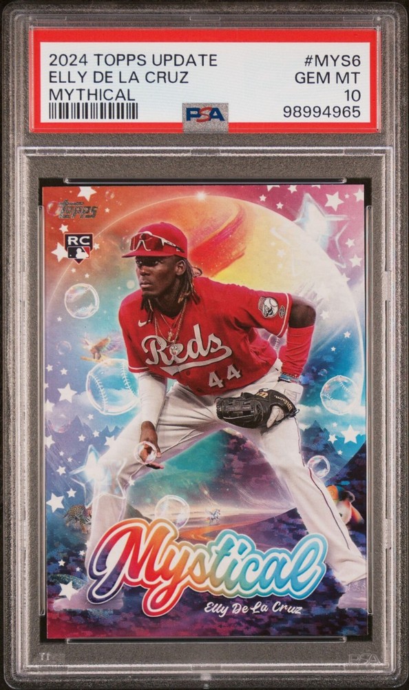 2024 Topps Update Elly De La Cruz Mythical Insert MYS-6 Reds RC PSA 10 Gem Mint