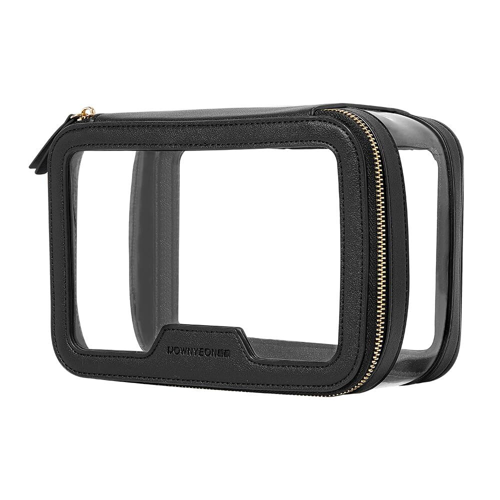 Rownyeon Clear Multipurpose Travel Makeup Train Case Toiletry Bag