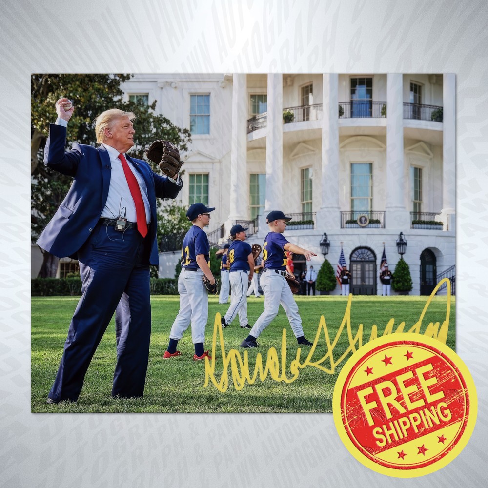 Donald Trump Signed 8x10 Photo Autograph Reprint Poster Limited Stock-image
