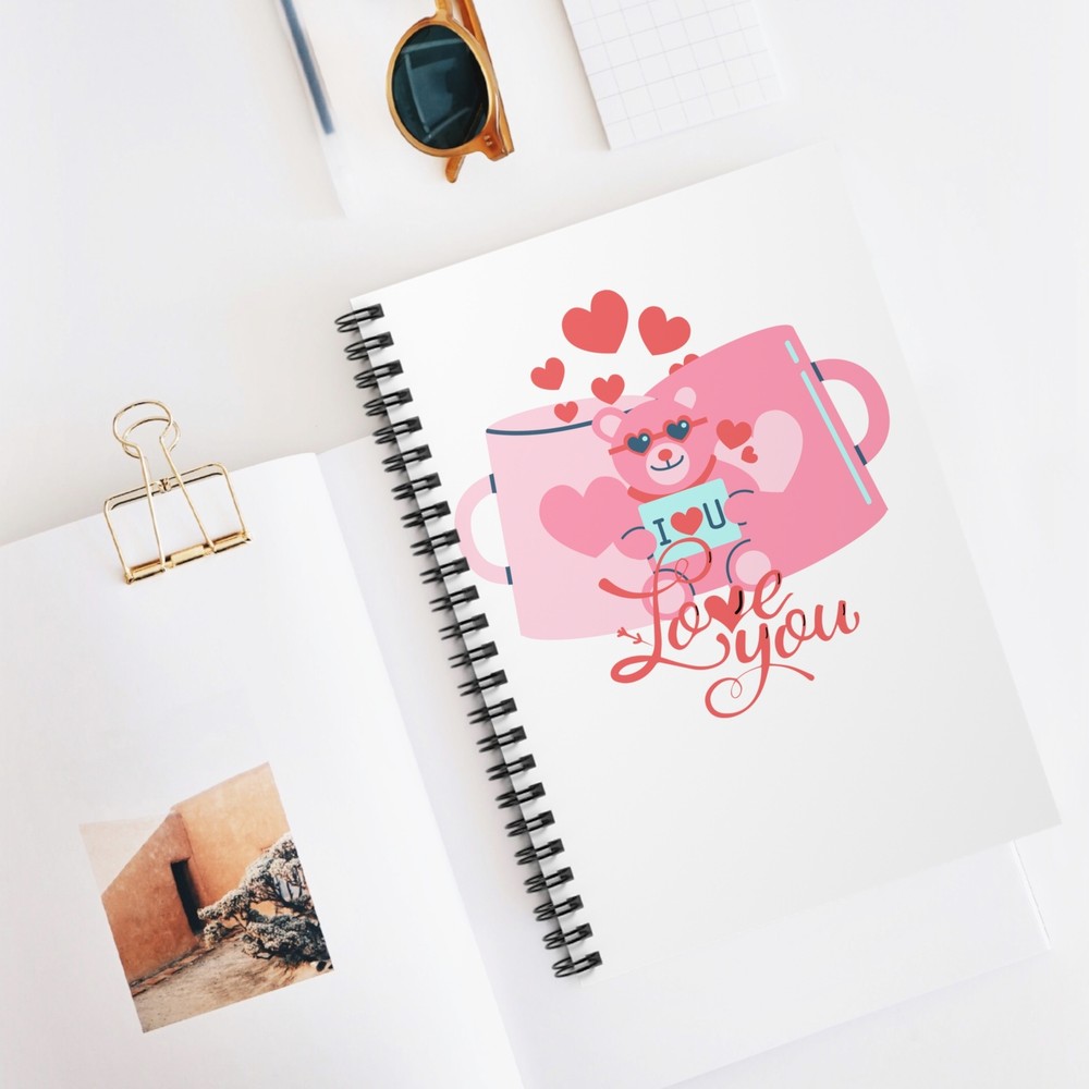Valentine's Day Spiral Notebook - Ruled Line