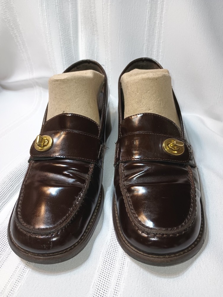 Vintage Coach Womens Slip On Loafers Size 7B Style j579