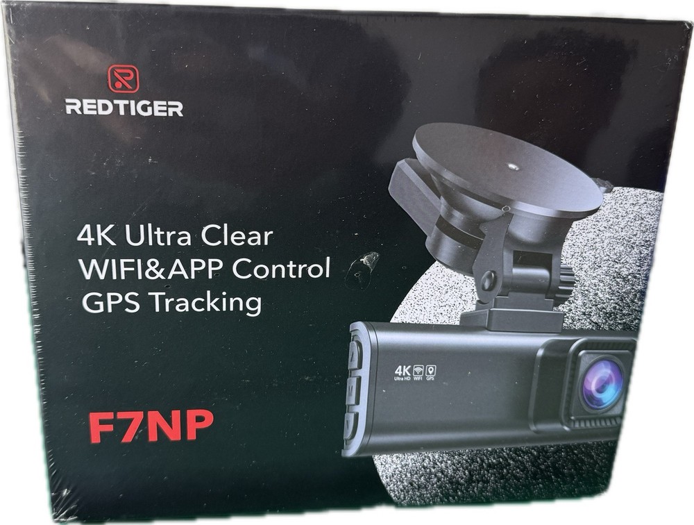REDTIGER F7NP 4K Dash Cam with WiFi GPS Front and Rear for Cars