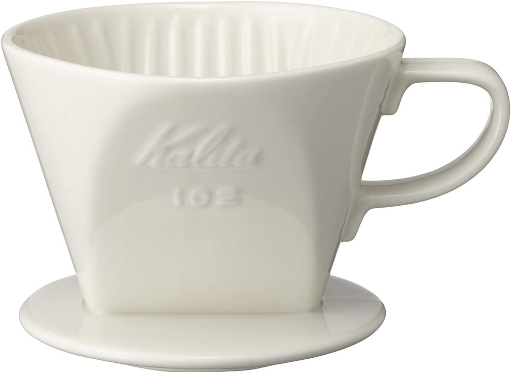 2001 White 102 Ceramic Coffee Dripper for Pour Over Brewing