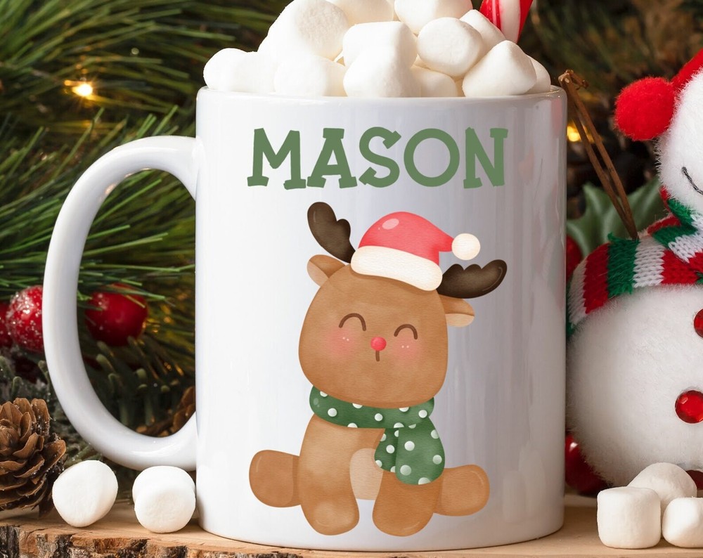 Personalized Christmas Mug Secret Santa Gift Custom Family Christmas Mug Kids