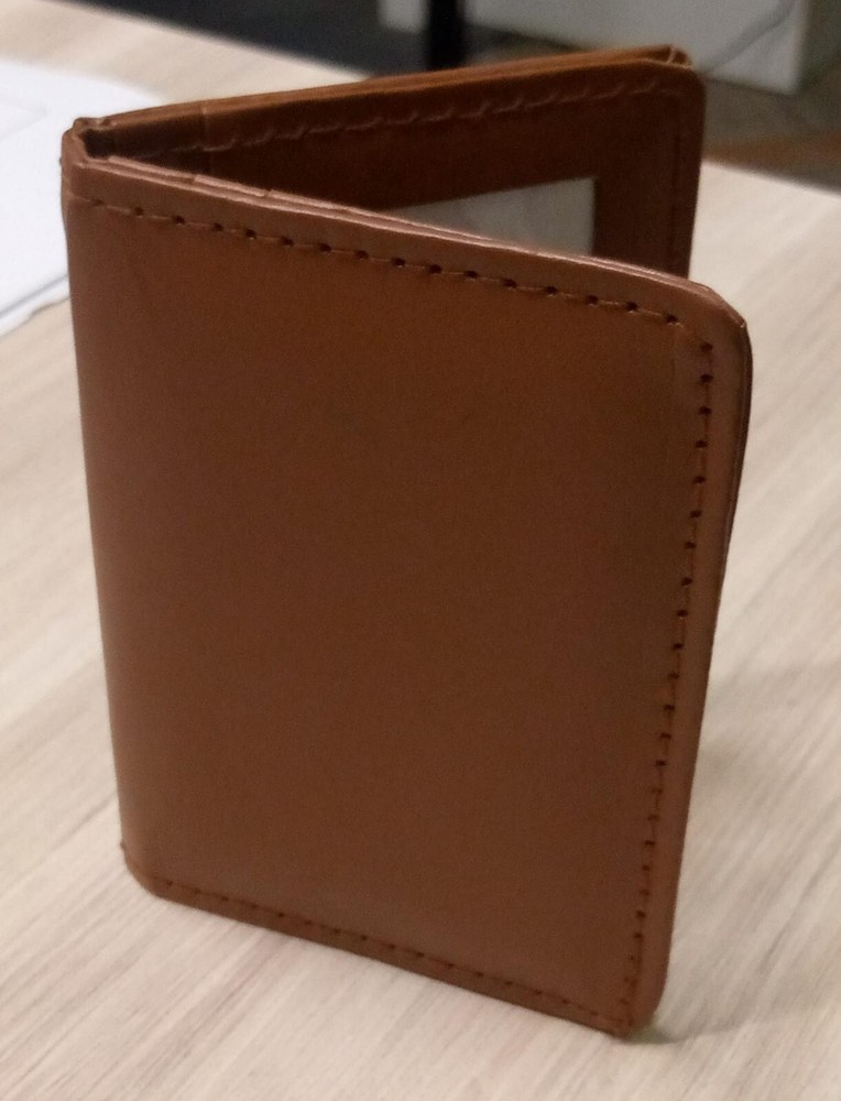 Slim Bi-Fold Leather Credit Card Wallet Holds 6 Cards Pack of 2-image