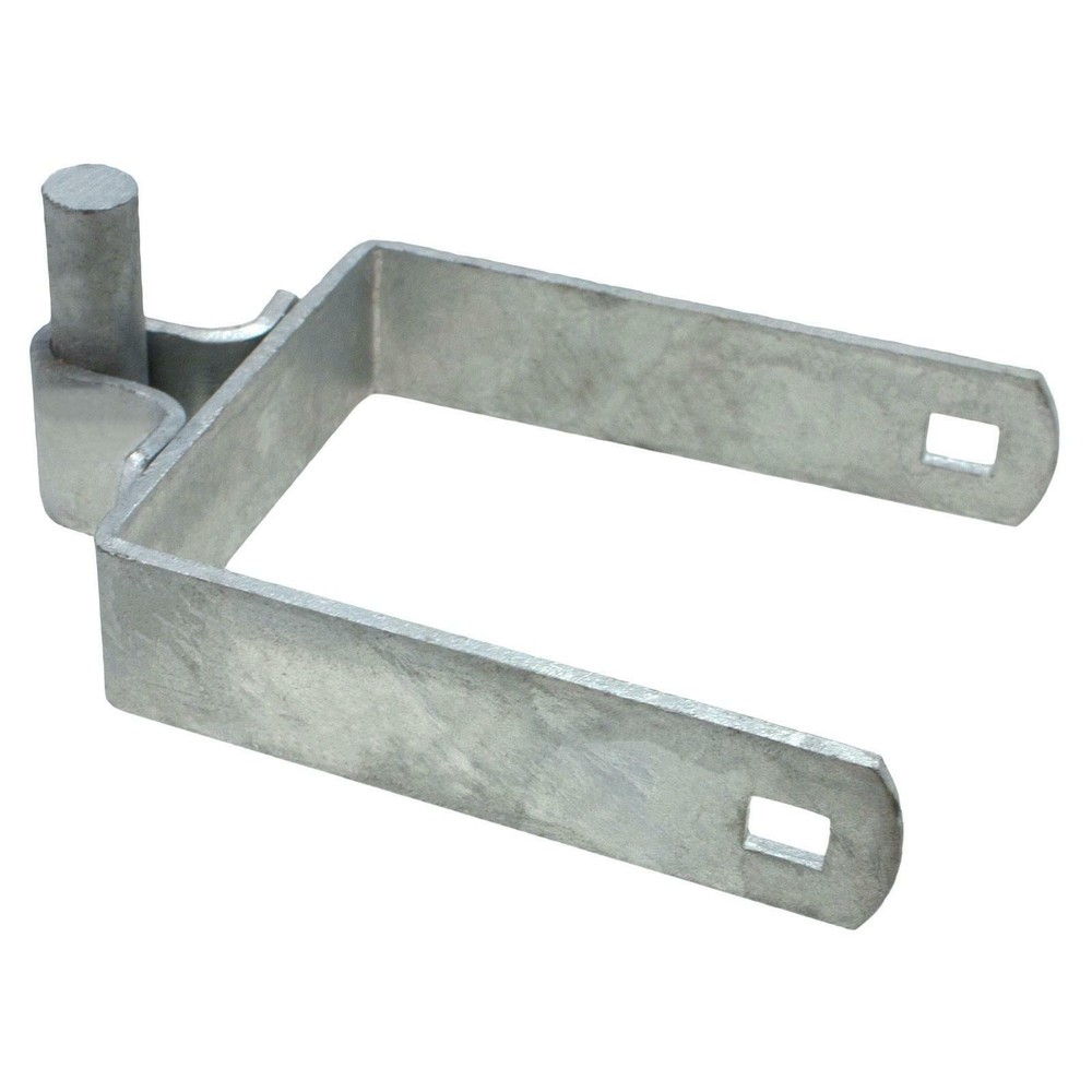 4” X 5/8” Square Male Gate Hinges For Chain Link Fences with Bolts (Pack of 2)