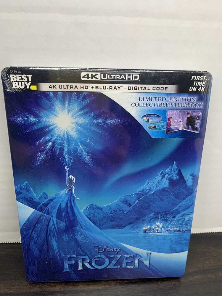 Frozen  Disney Steelbook 4K Blu-ray Digital Best Buy Limited Edition New