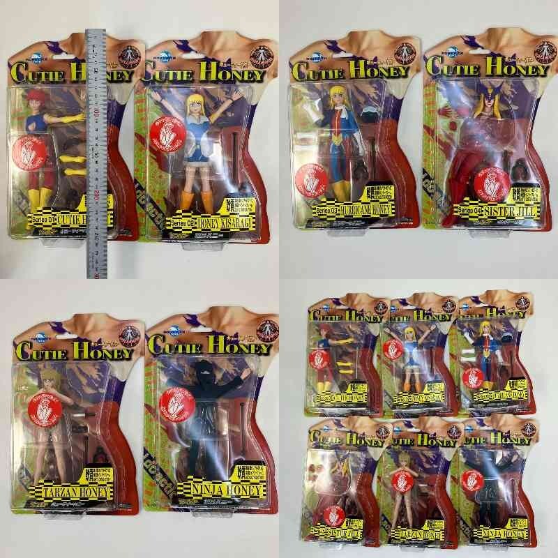 Moby dick cutie honey Figure 6 Set Vintage Rare toy F/S from Japan Used