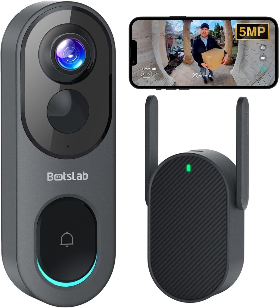 Wireless Doorbell Camera - AI Detection, 210 Days Battery & 360° Coverage