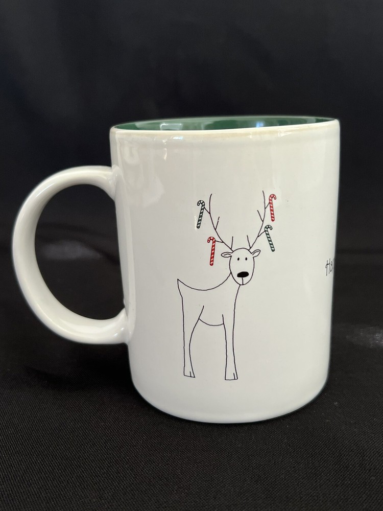 Festive Reindeer Coffee Mug for Holiday Cheer