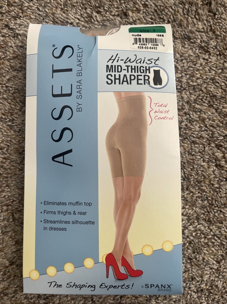 Spanx Women's Hi-Waist Mid-Thigh Shaper in Color Nude Size 3