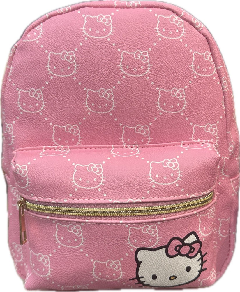Mini Hello Kitty Light Pink Pu Leather 11 Inch Backpack
