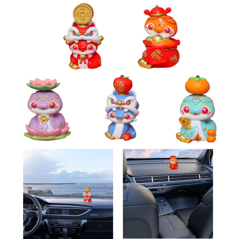 Chinese New Year Snake Figurine New Year Decoration for Home Shelf Bedroom