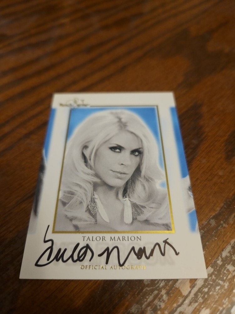 2014 Benchwarmer Hot For Teacher Yearbook Autograph Talor Marion Auto Playboy