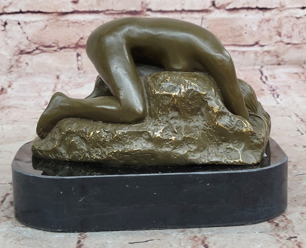 Rodin Bronze Danaid Greek Mythology Nude Resting Lady Sculpture for Sale