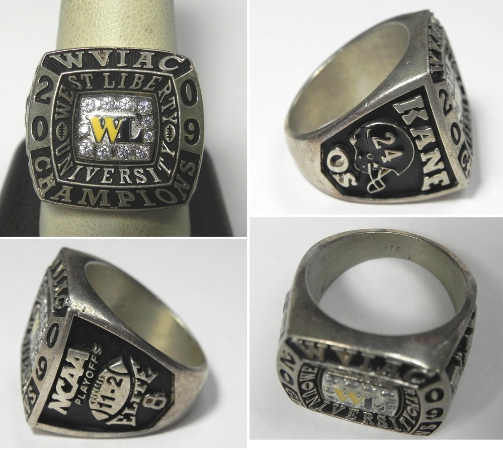 F092  2009 Sterling West Liberty University WVIAC Football Championship Ring