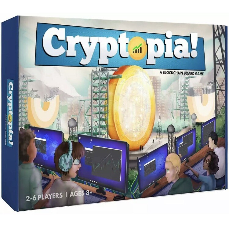 Cryptopia A Blockchain Board Game Cryptocurrency Game Family Fun Tech Invest-image