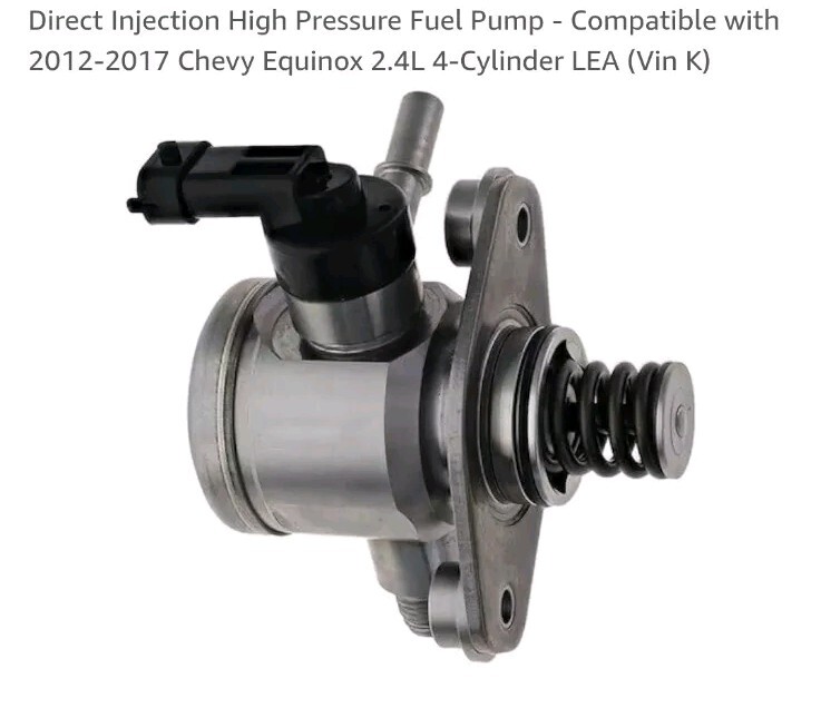 Direct Injection High Pressure Fuel Pump - Compatible with 2012-2017 Chevy...