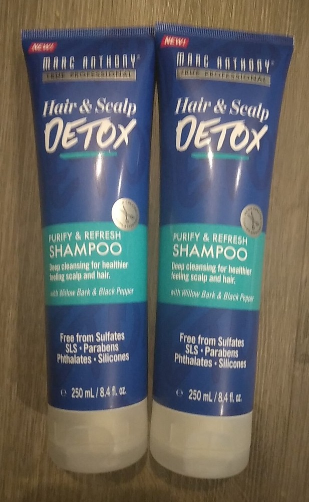 2 PACK Marc Anthony Hair & Scalp Detox Purify & Refresh Shampoo 8.4 fl oz