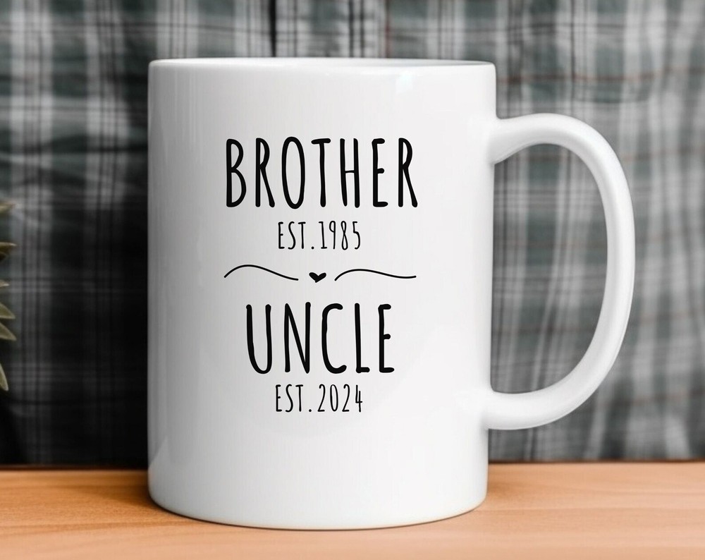 Personalised Brother To Uncle Mug Pregnancy Reveal To Uncle Promoted To Uncle Cu