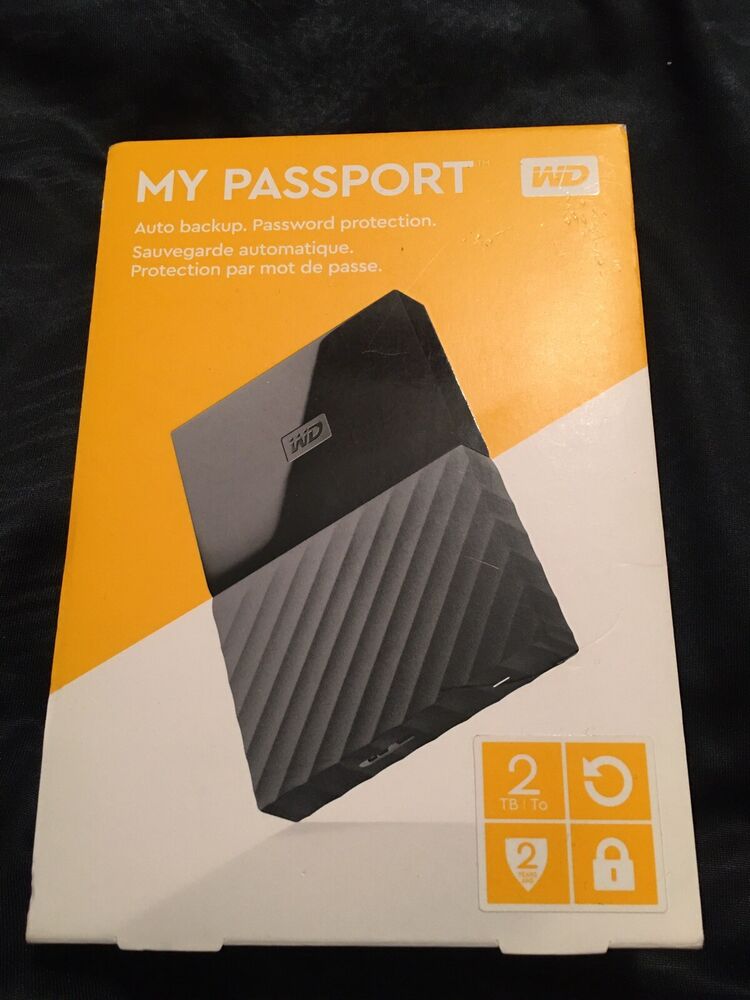 My passport 2 TB WD, Auto Backup,password Protection.-image