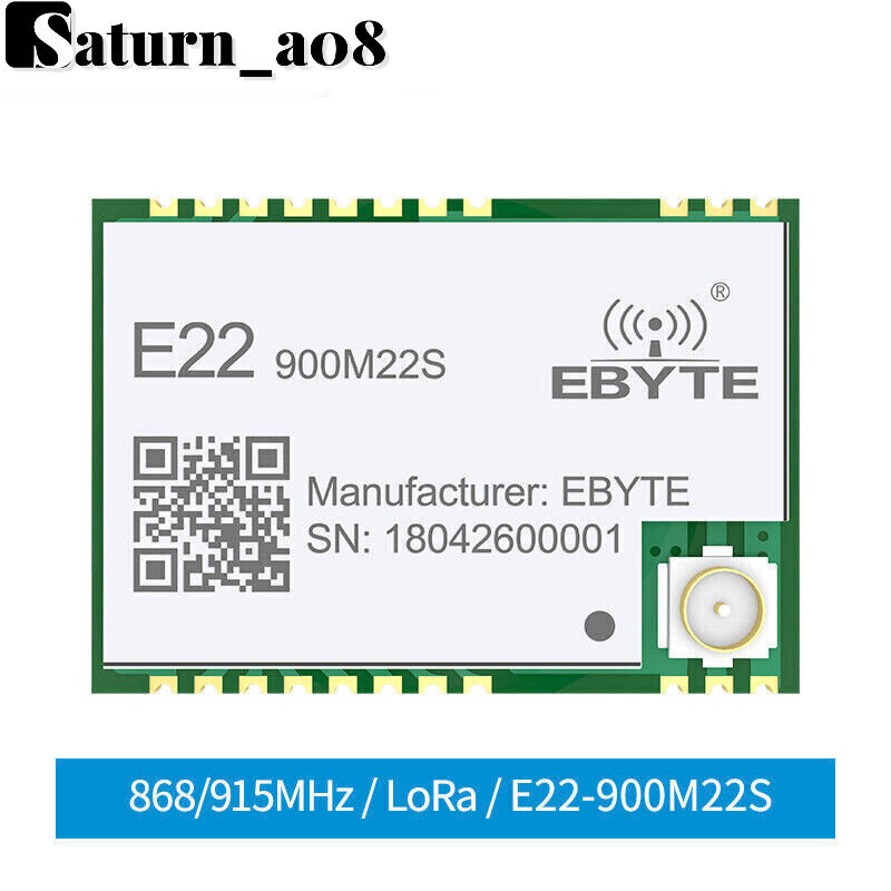 SX1262 LoRa Transceiver 915Mhz E22-900M22S 22dBm SMD IPEX IoT Wireless Module
