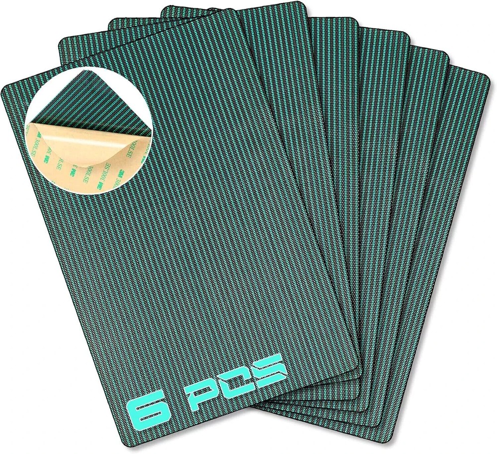 6 pcs Pool Cover Repair Patch Kit 12x8in Self Adhesive - Large Green Mesh Ing...