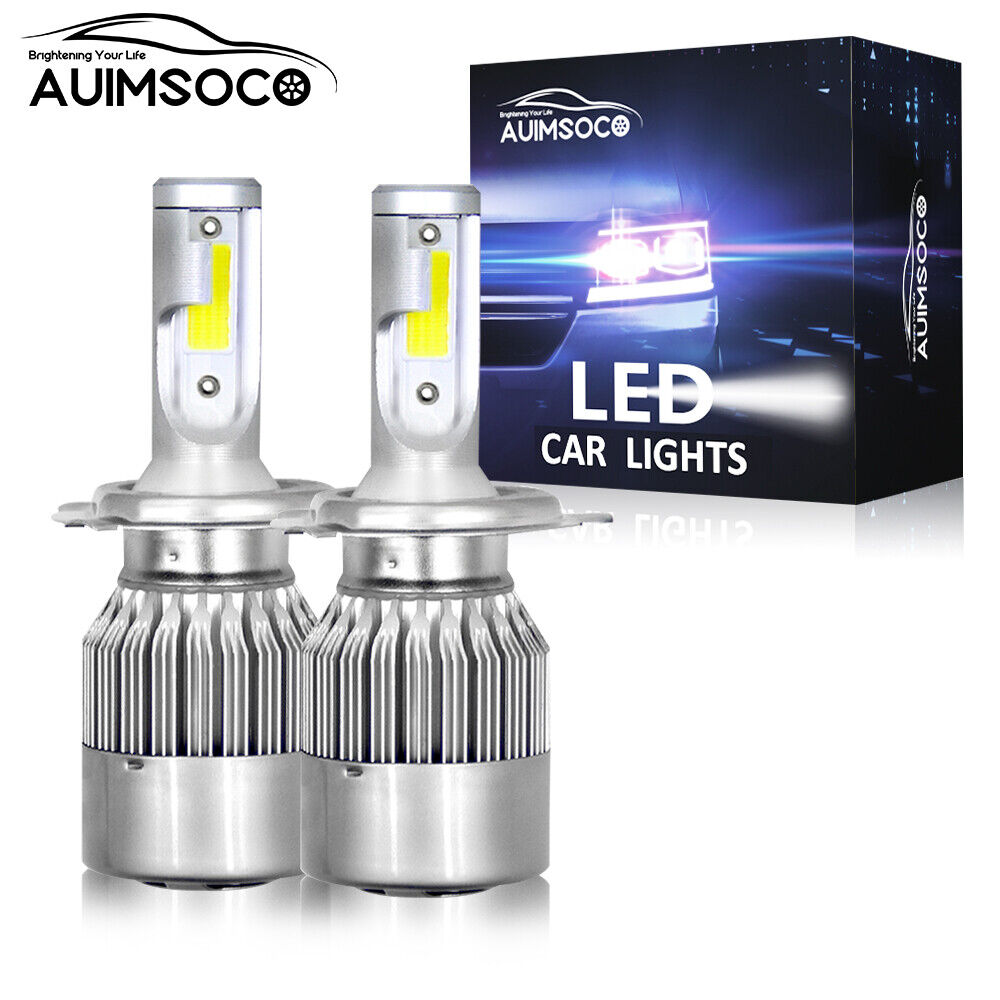 For Hyundai Accent 2000-2021 LED Headlight Hi Lo Beam Light Bulbs Combo Kit H4
