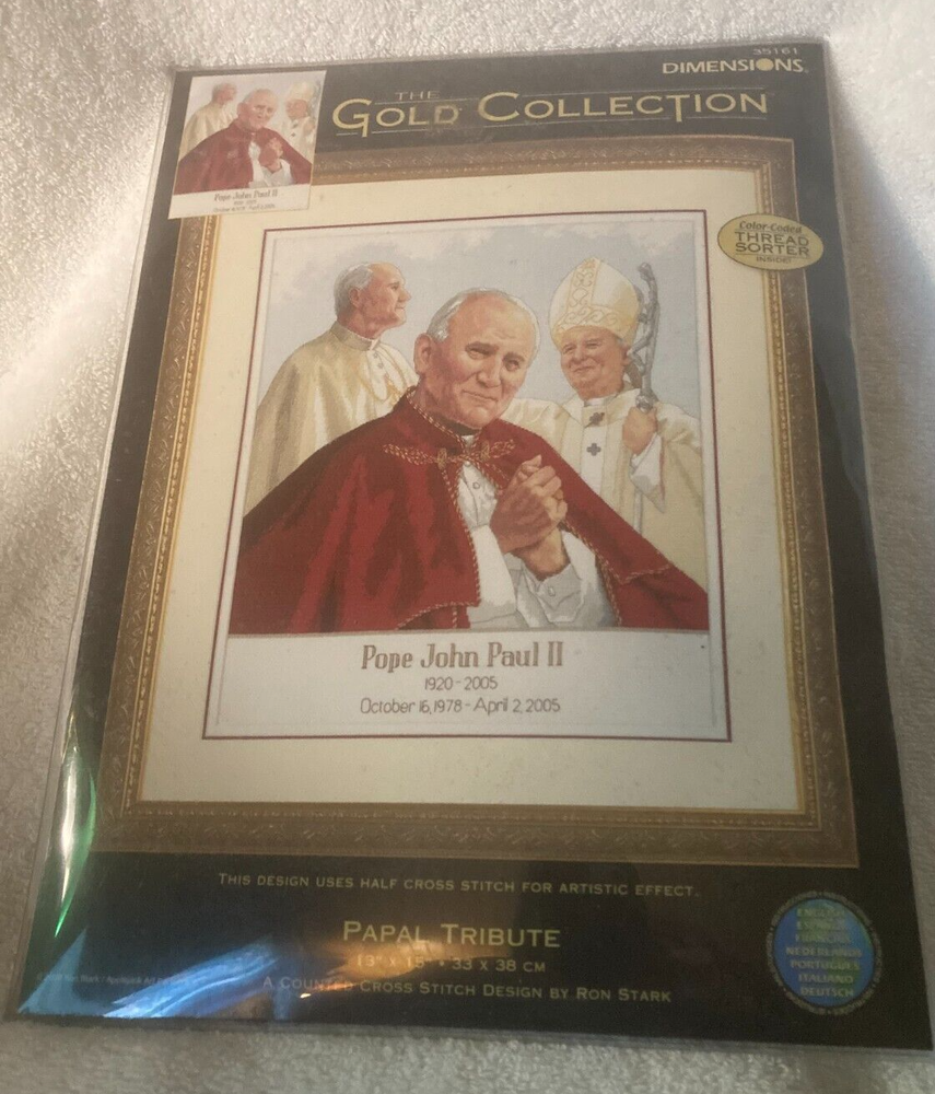 Dimensions Gold Collection~  Papal Tribute ~ Counted Cross Stitch KIT 35161-image