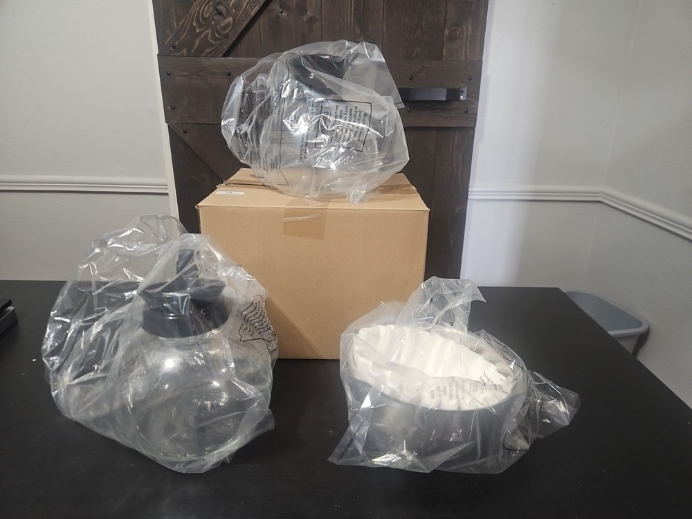 SYBO 12-Cup Commercial Drip Coffee Maker Replacement Carafes and Filter Basket