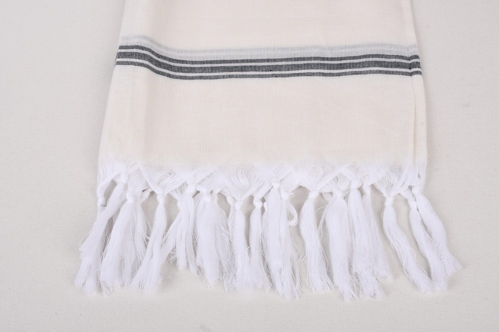 Towels, Black Towel, Striped Towel, 40x71 Inches