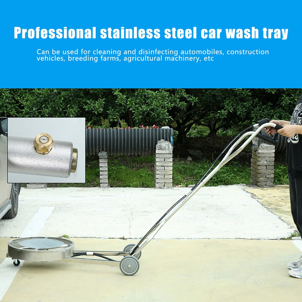 30.2L High-Pressure Washer with 2 Nozzles and Undercarriage Cleaner for Car Chassis  