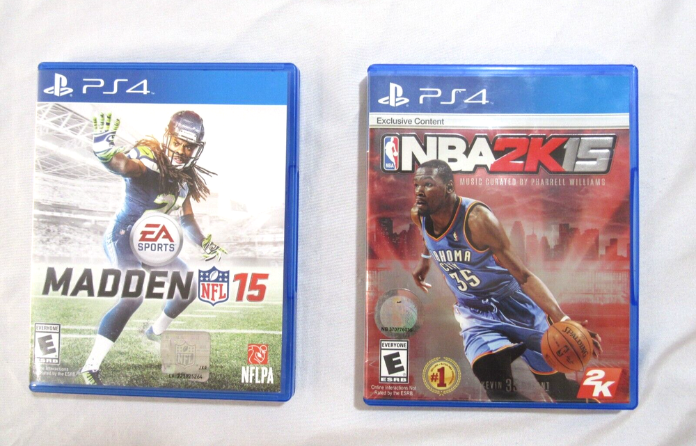 PS4 Madden NFL 15 & NSA 2k15 PlayStation 4 Tested (2 Game Lot) Bundle